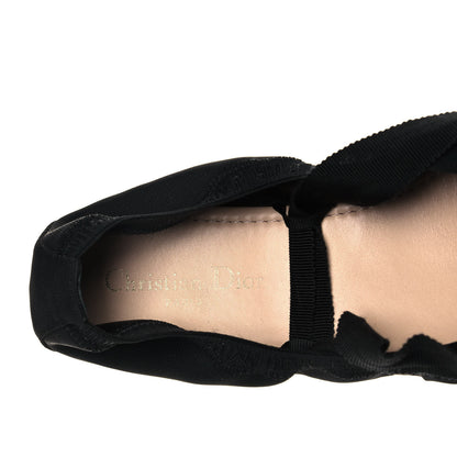 Christian Dior Micro Mesh Academy Lace-Up Ballerina Flats 41 Black 7 of 9