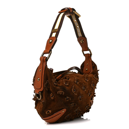Louis Vuitton Suede Mahina Fleurs Onatah PM Cacao 2 of 13
