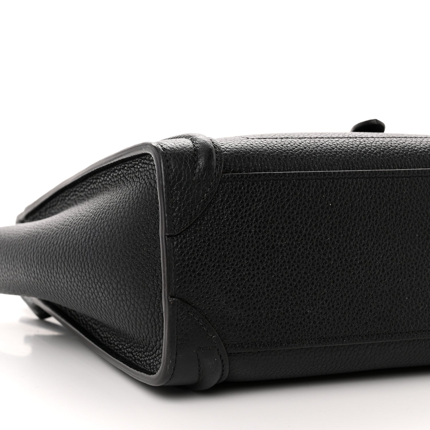 Celine Drummed Calfskin Nano Luggage Black 9 of 12