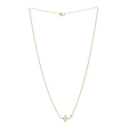 Louis Vuitton 18K Yellow Gold Diamond Idylle Blossom Pendant Necklace 3 of 5