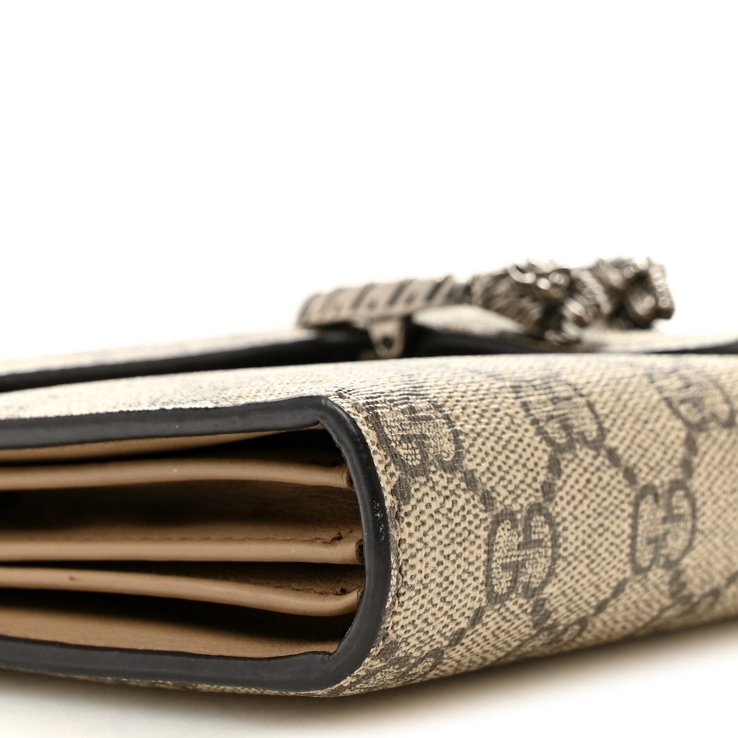 Gucci GG Supreme Monogram Mini Dionysus Chain Wallet Beige Taupe 9 of 11