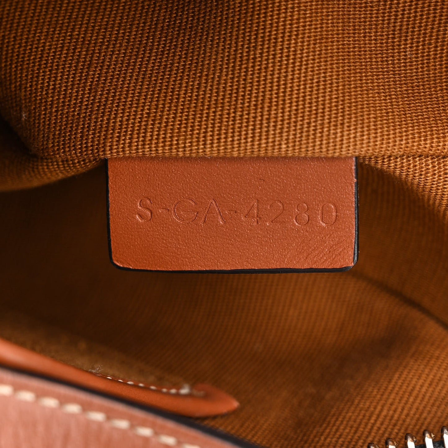 Triomphe Canvas Calfskin Ava Shoulder Bag Tan