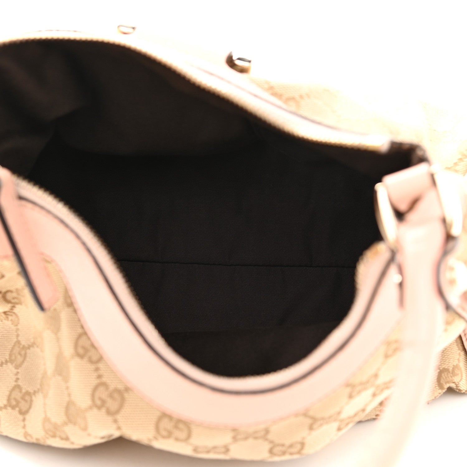 Gucci Monogram Medium D Gold Ring Hobo Pink 5 of 15