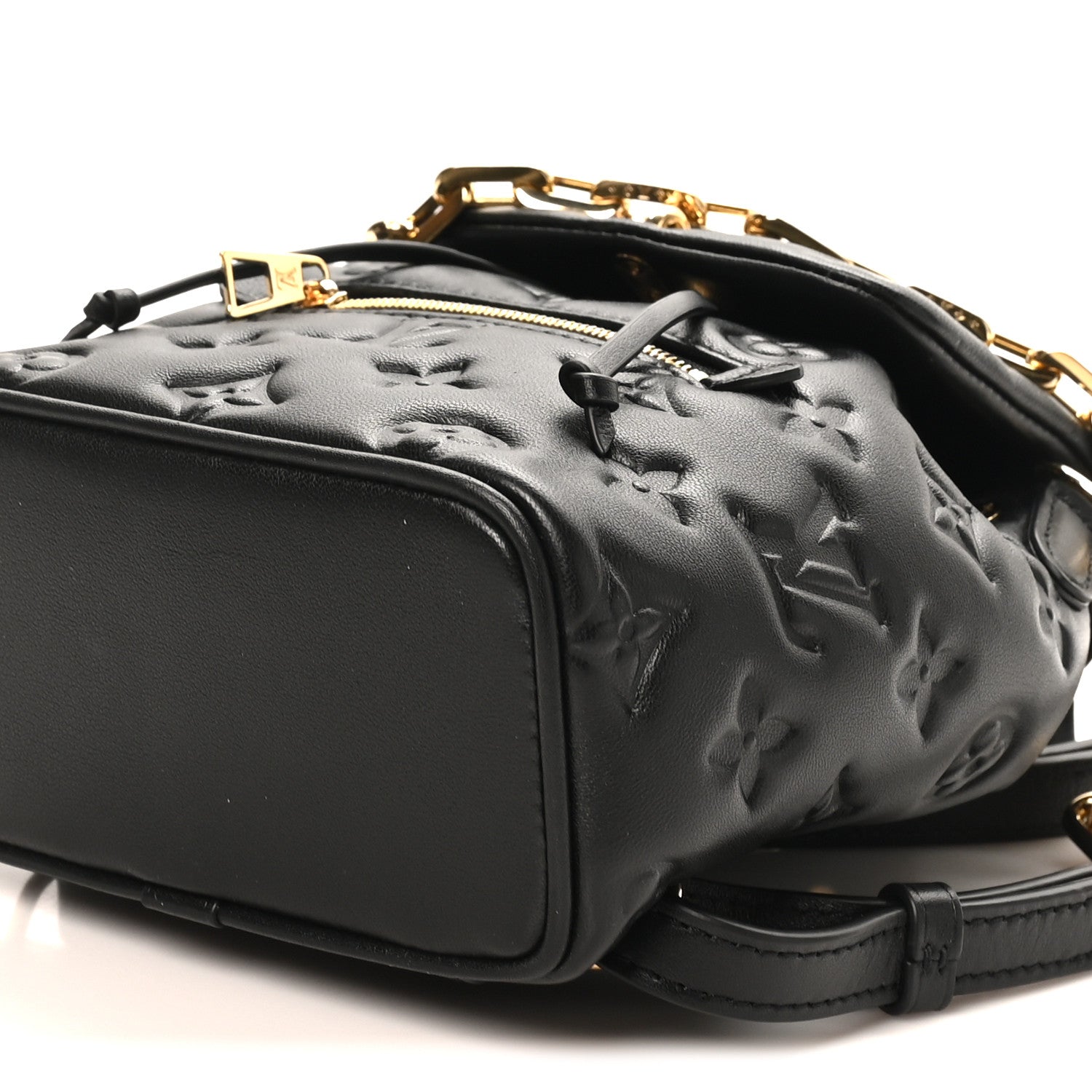 Louis Vuitton Lambskin Embossed Monogram Coussin Mini Backpack Black 8 of 8