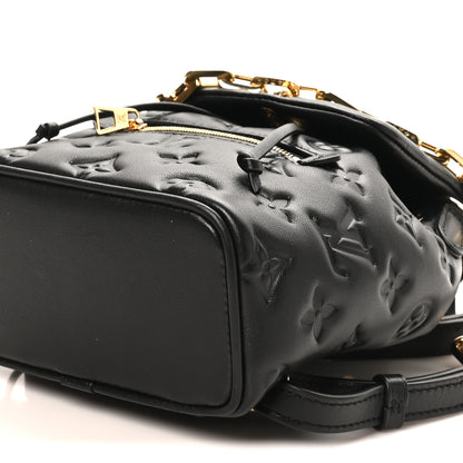 Louis Vuitton Lambskin Embossed Monogram Coussin Mini Backpack Black 8 of 8
