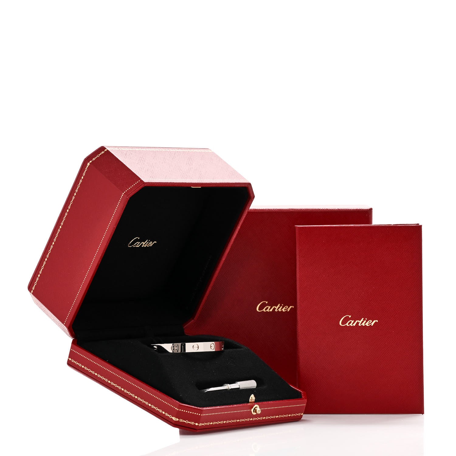 Cartier 18K White Gold LOVE Bracelet 16 9 of 9
