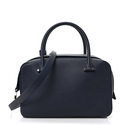 Delvaux Taurillon Soft Cool Box MM Satchel Navy 1 of 9