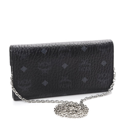 MCM Visetos Large Patricia Wallet On Chain Black 3 of 10