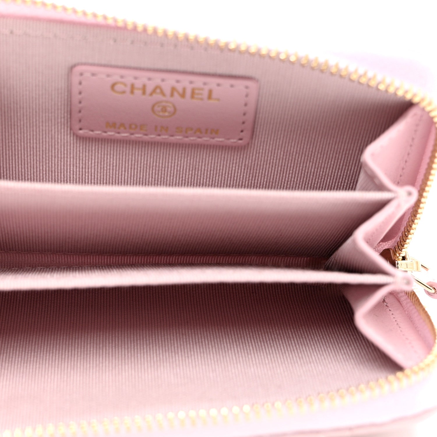 Chanel Caviar Quilted Zip Coin Purse Light Pink 5 of 8
