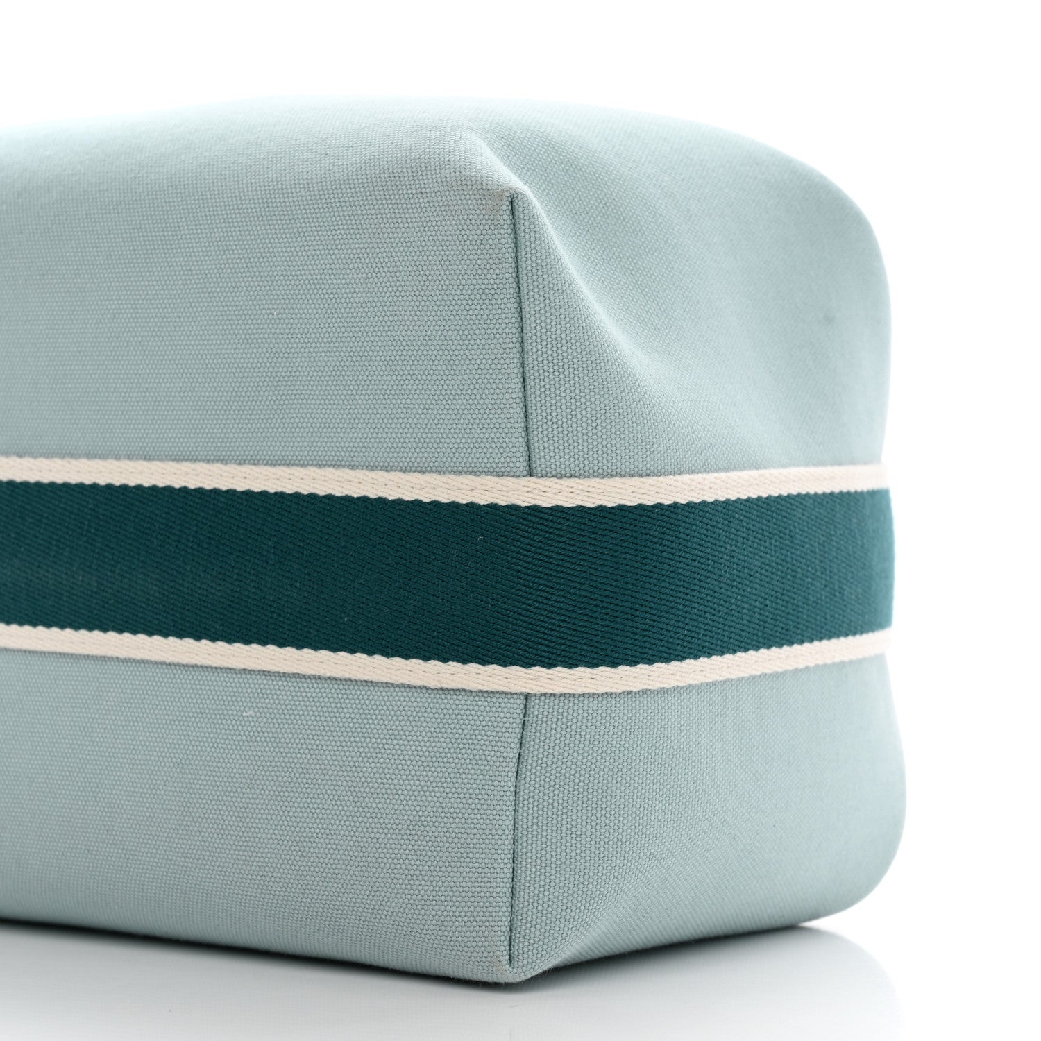 Hermes Canvas Large Bride-A-Brac Pouch Eucalyptus 9 of 9