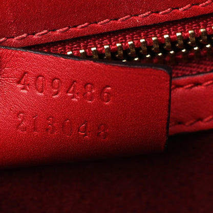 Gucci GG Supreme Monogram Moon Calfskin Medium Padlock Shoulder Bag Beige Blue Hibiscus Red Mystic White 7 of 7