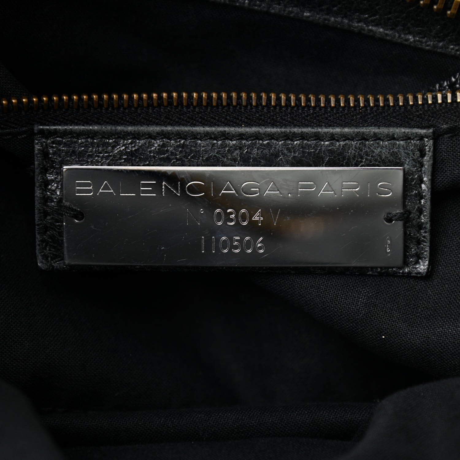 Balenciaga Agneau Classic Hardware Weekender Black 6 of 17