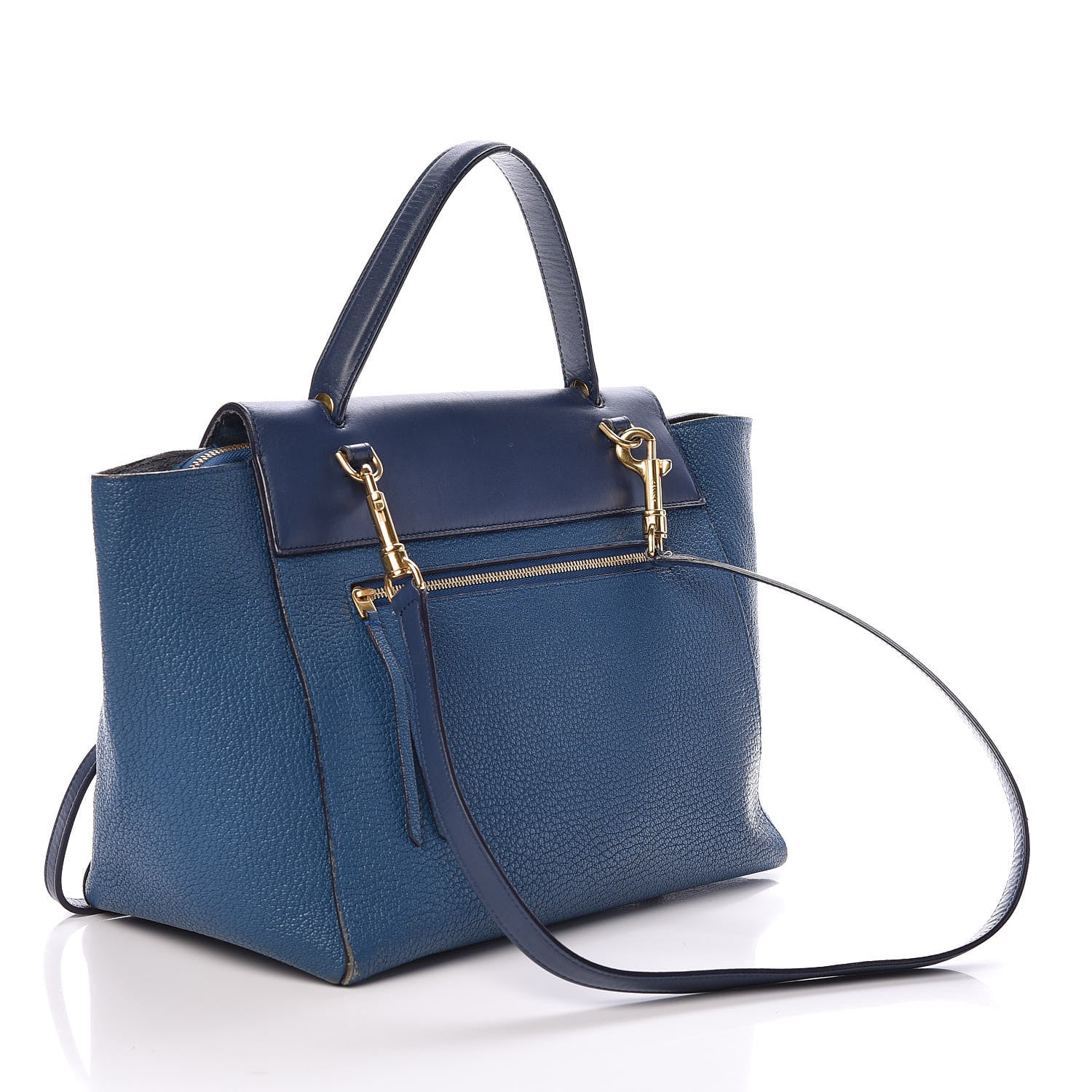 Celine Goatskin Smooth Calfskin Mini Belt Bag Sea 3 of 18