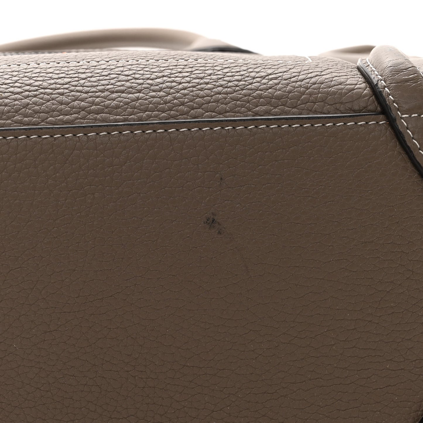 Drummed Calfskin Micro Luggage Souris