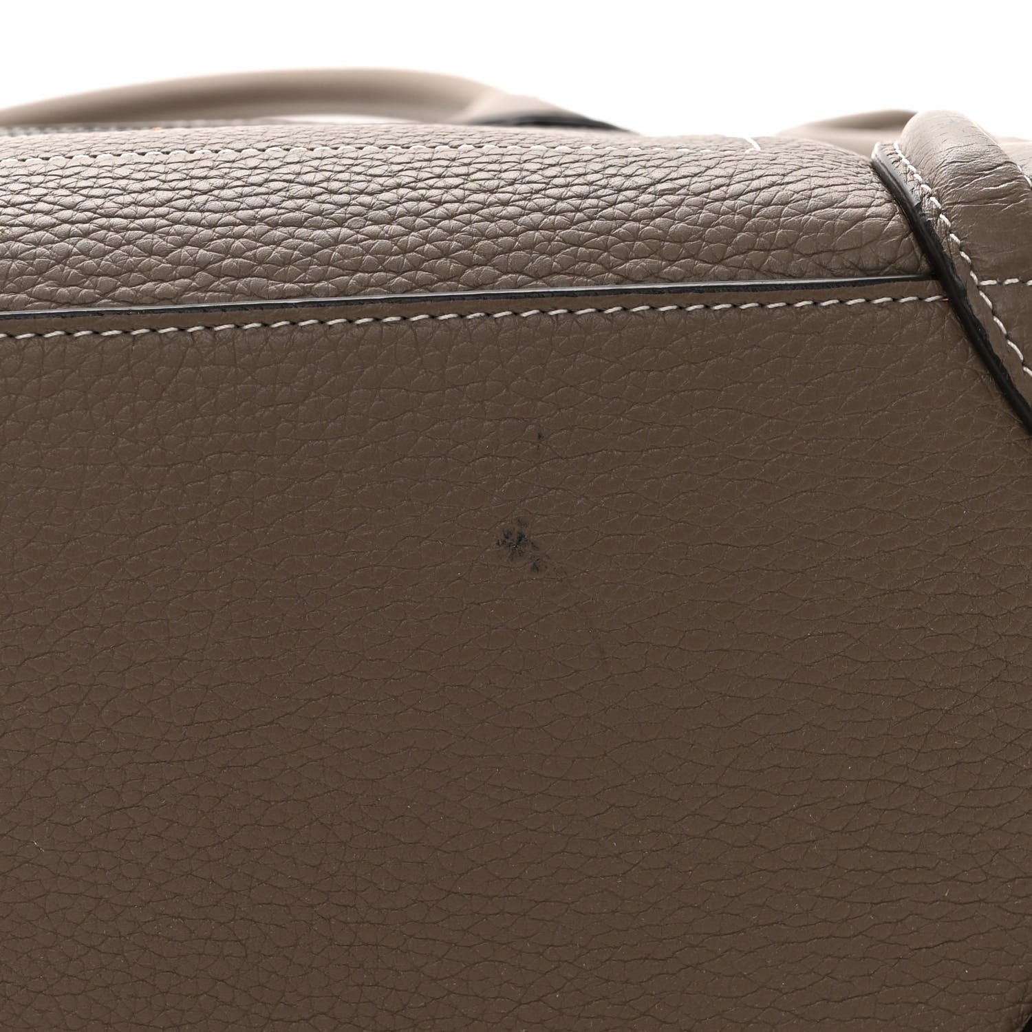 Celine Drummed Calfskin Micro Luggage Souris 13 of 13