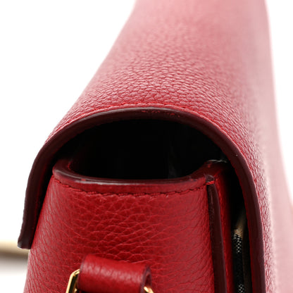 Burberry Calfskin Vintage Check Note Crossbody Bag Carmine Red 15 of 17