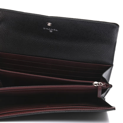Chanel Caviar Quilted Large Flap Wallet Black 5 of 8