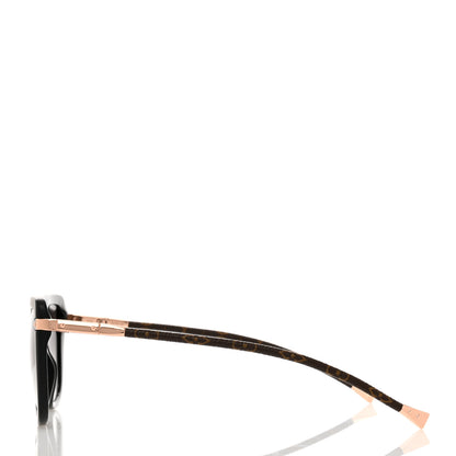 Louis Vuitton Monogram Acetate Charlotte Sunglasses Z0781W Black 3 of 6