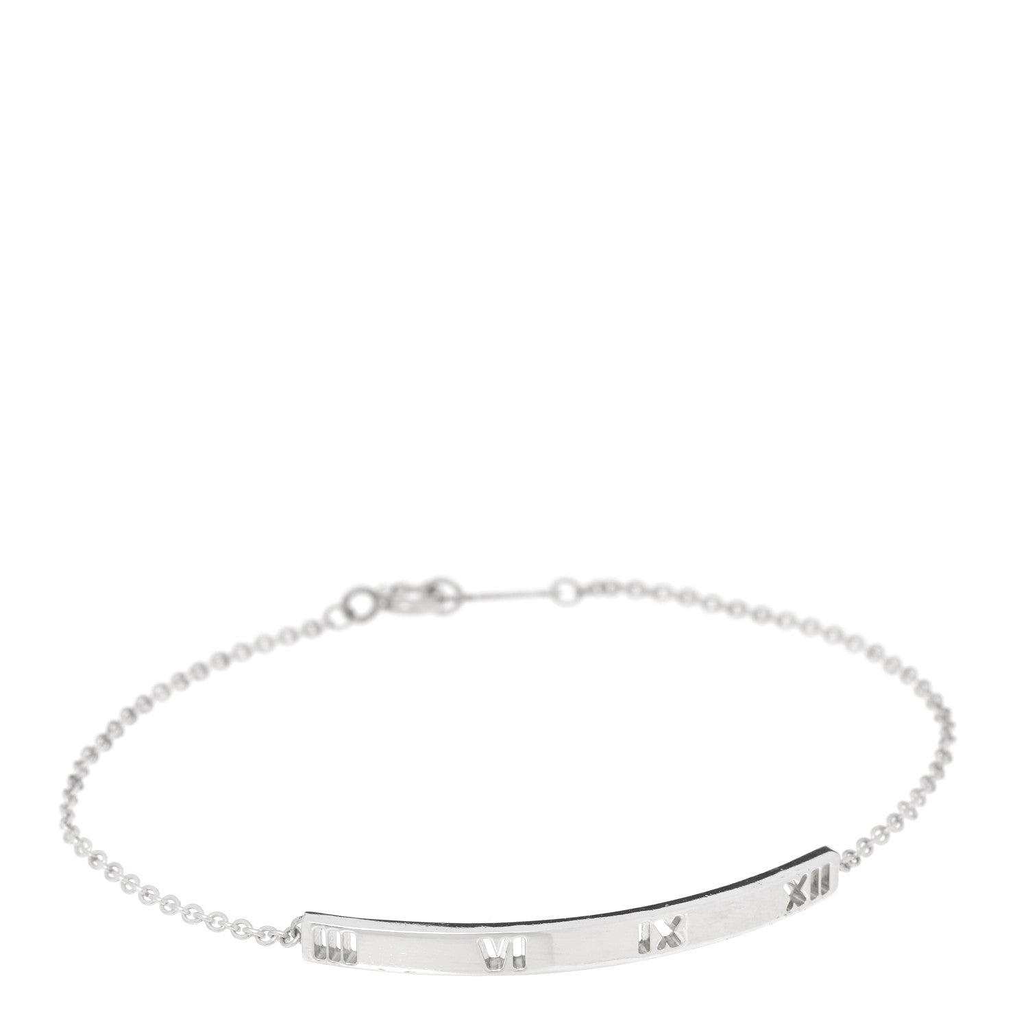 Tiffany Sterling Silver Atlas Bar Pierced Bracelet 1 of 4