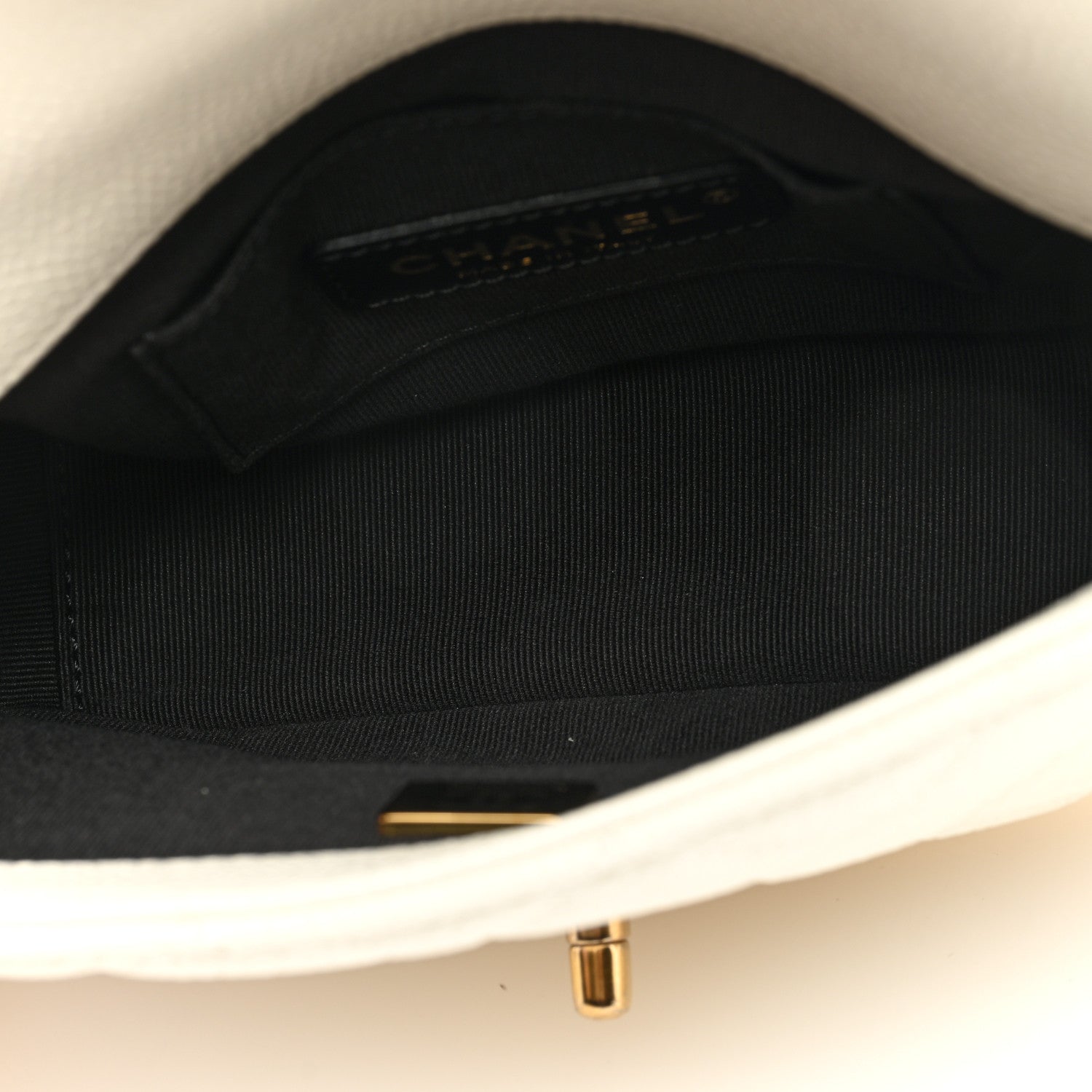 Chanel Caviar Quilted Mini Chain Soul Flap White 5 of 10