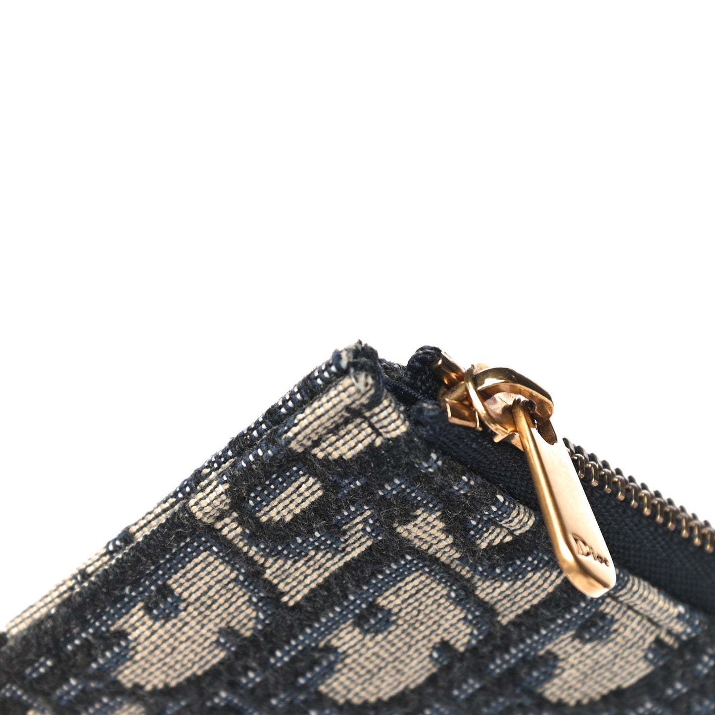 Oblique Saddle Chain Long Wallet Blue