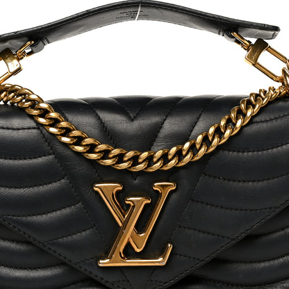 Louis Vuitton Calfskin New Wave Chain MM Black 10 of 12