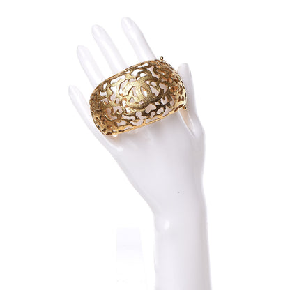 Chanel CC Cuff Gold 2 of 8