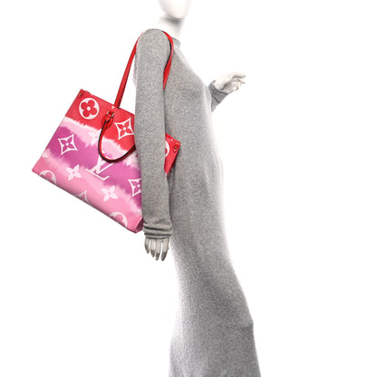 Louis Vuitton Monogram Escale Onthego GM Rouge 2 of 9
