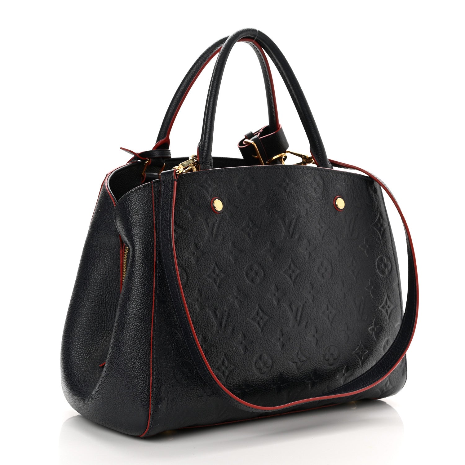 Louis Vuitton Empreinte Montaigne MM Marine Rouge 3 of 16