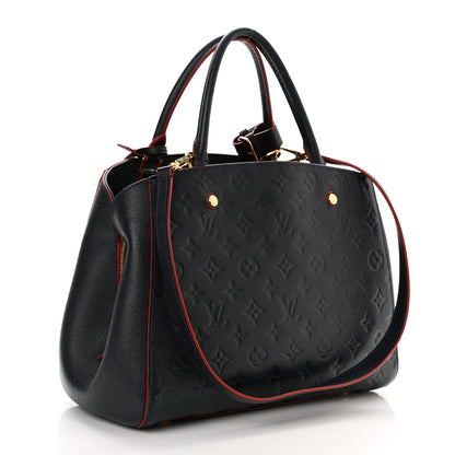 Louis Vuitton Empreinte Montaigne MM Marine Rouge 3 of 16