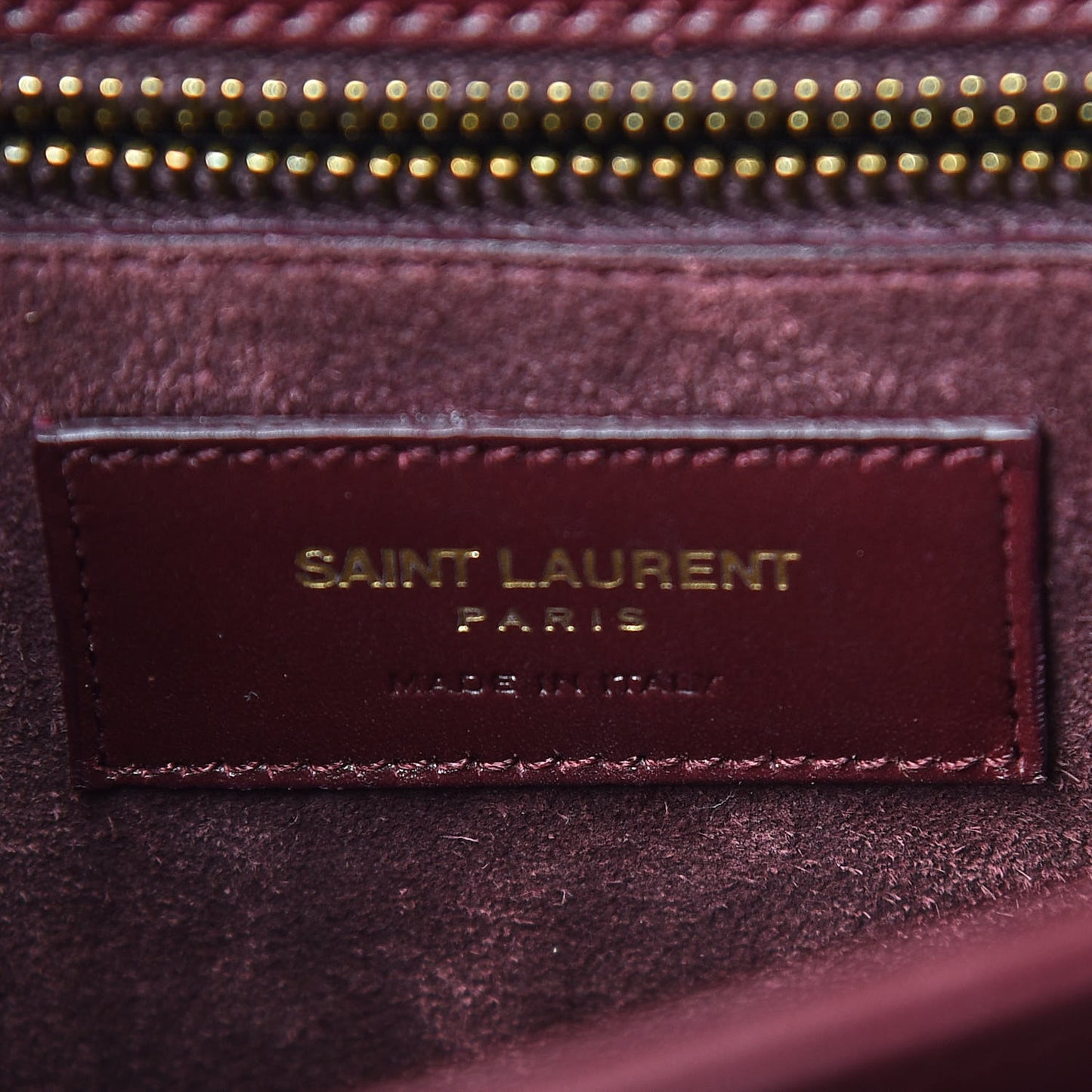 Smooth Calfskin Medium Classic Monogram Universite Bag Dark Red