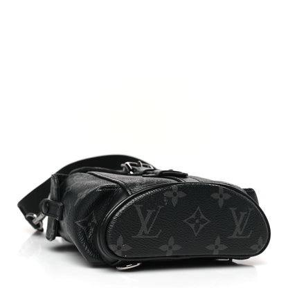 Louis Vuitton Monogram Eclipse Nano Christopher Backpack Black 4 of 8