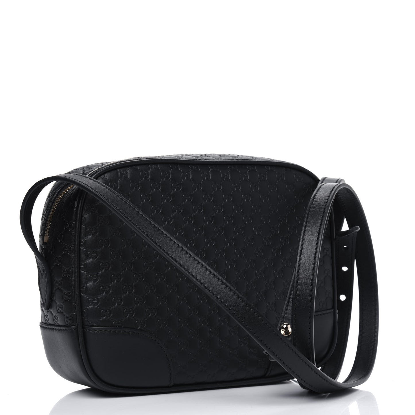 Microguccissima Mini Bree Messenger Bag Black