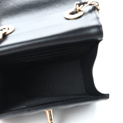 Chanel Lambskin Quilted Mini Trendy CC Chain Wallet Black 5 of 11