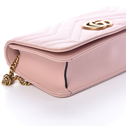 Gucci Calfskin Matelasse GG Marmont Mini Bag Perfect Pink 7 of 8