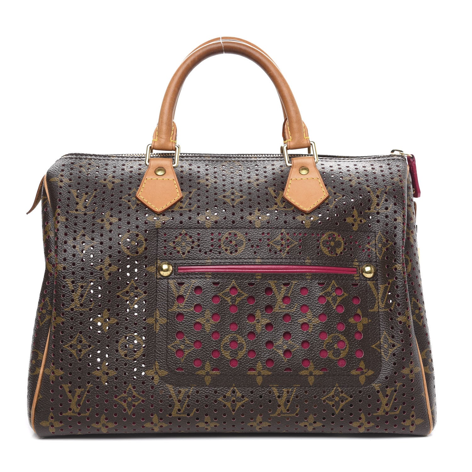 Louis Vuitton Monogram Perforated Speedy 30 Fuchsia 1 of 10