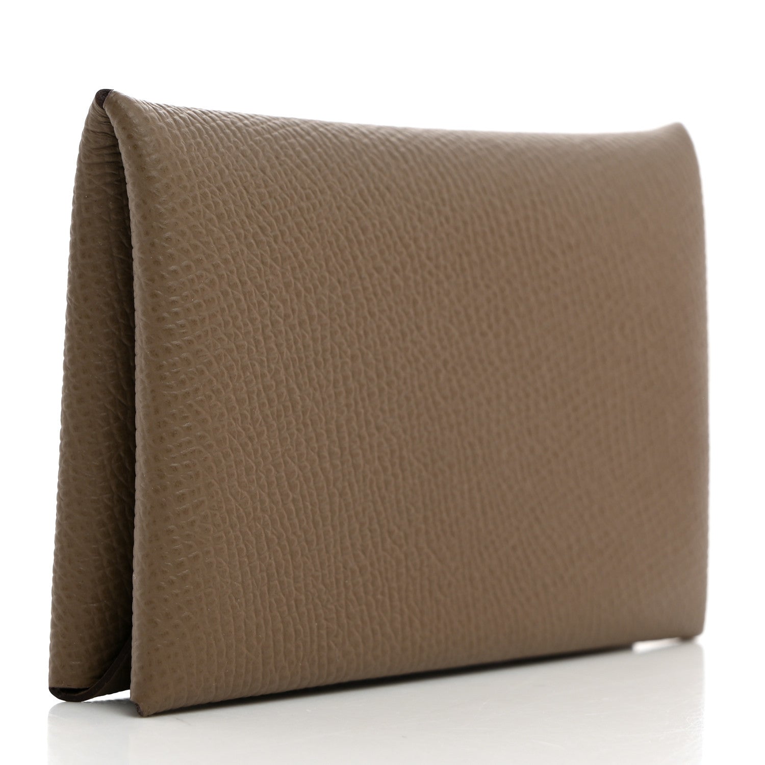 Hermes Epsom Calvi Card Case Etoupe 3 of 8