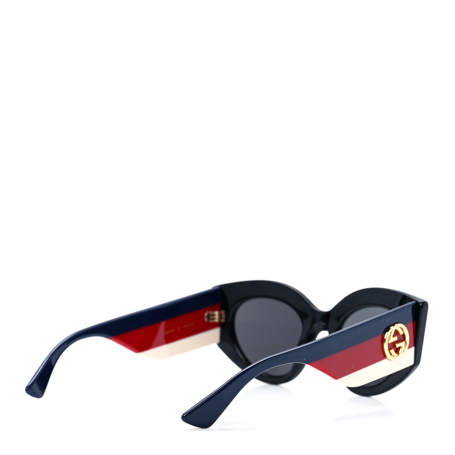 Gucci Acetate Oversized Rectangle Frame Web Sunglasses GG0275S Black 4 of 9