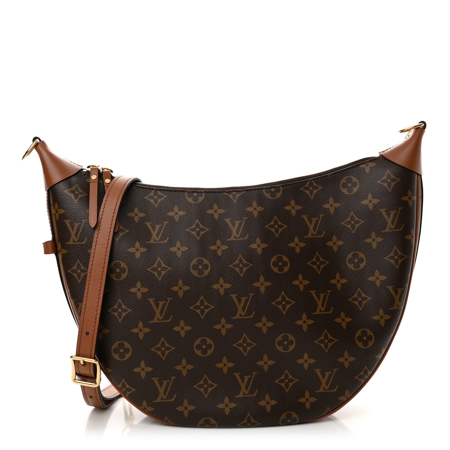 Reverse Monogram Loop Hobo
