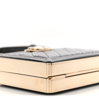 Chanel Patent Calfskin Boy Minaudiere Black 9 of 11