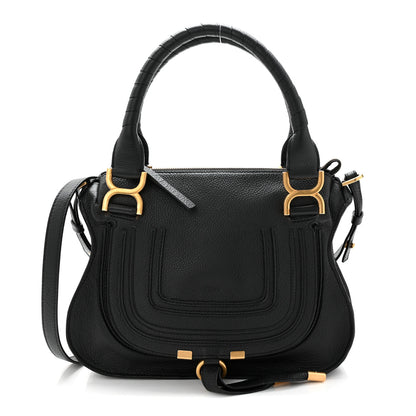 Chloe Calfskin Small Marcie Satchel Black 1 of 10
