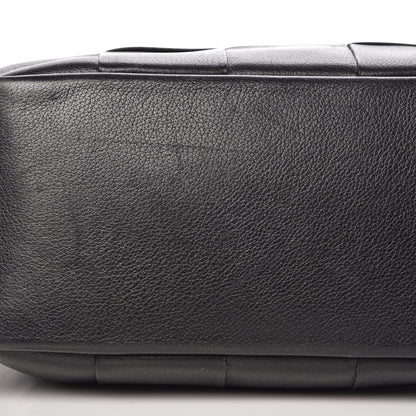 Delvaux Grained Calfskin Woven Shoulder Bag Black 11 of 14