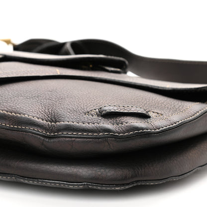 Christian Dior Metallic Calfskin Baudrier Saddle Bag Brown 9 of 13