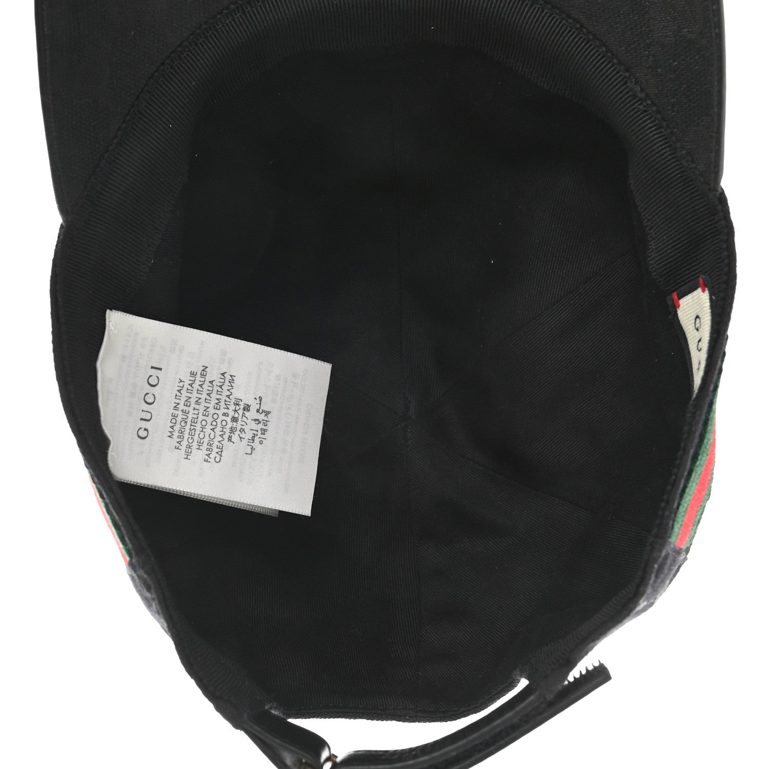 Gucci Monogram Web Baseball Hat L Black 7 of 9