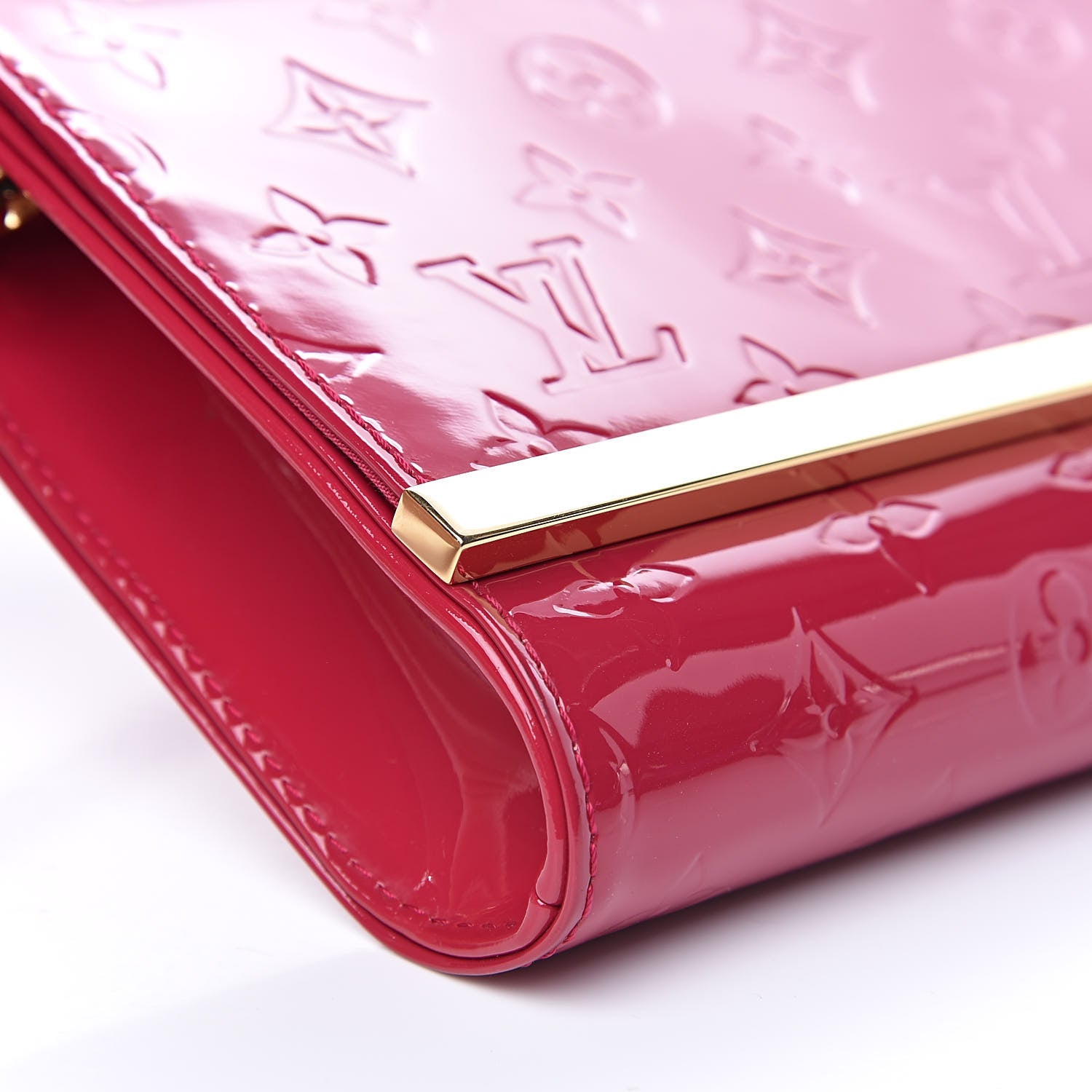 Louis Vuitton Vernis Ana Clutch Rose Indien 7 of 12