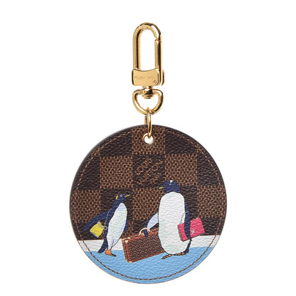 Louis Vuitton Damier Ebene Illustre Manchot Bag Charm Key Ring 1 of 3