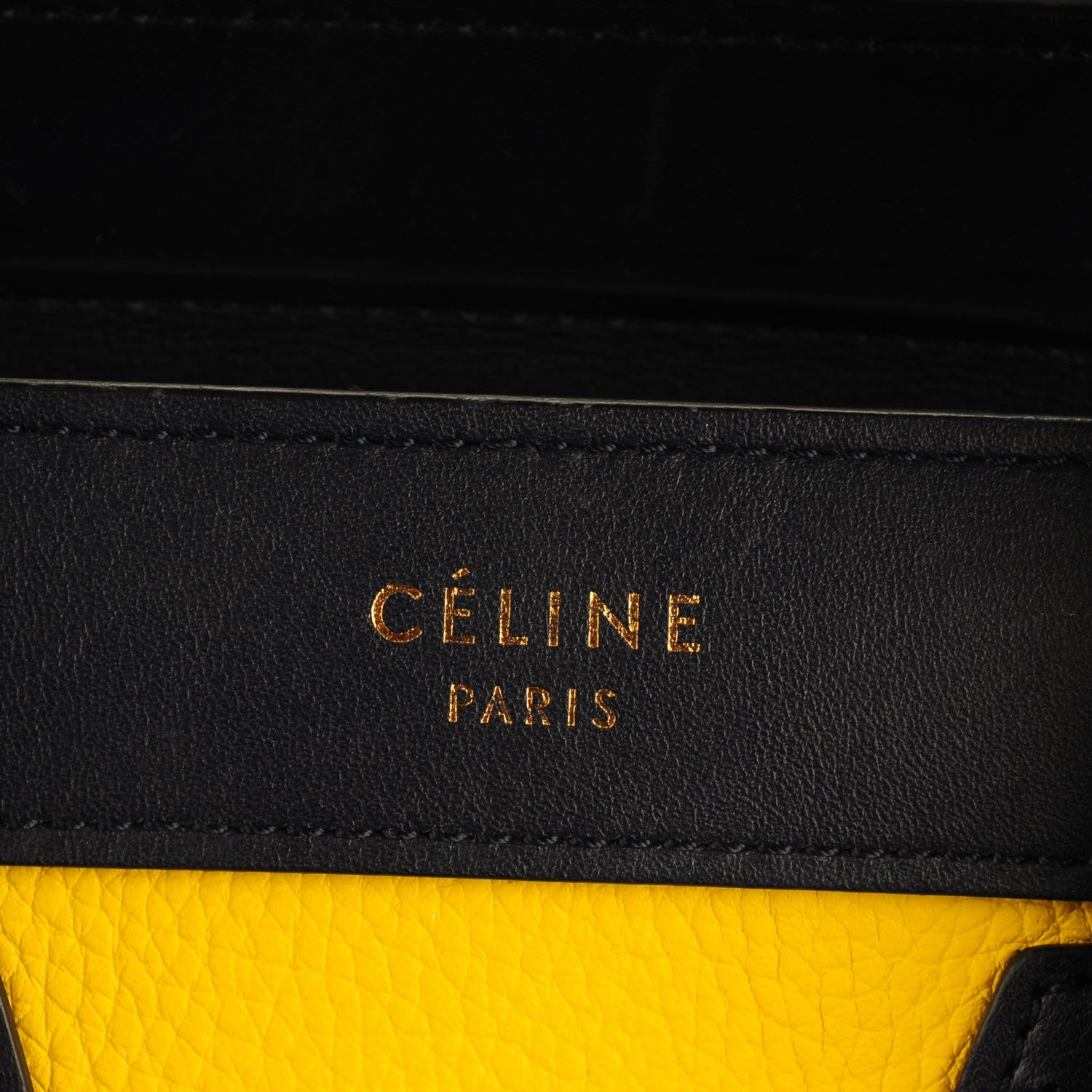 Celine Smooth Drummed Calfskin Nano Tri-Color Luggage Yellow 6 of 8