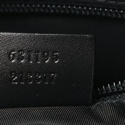 Gucci Techno Canvas Selleria Calfskin Web Small Flat Messenger Bag Black 7 of 9