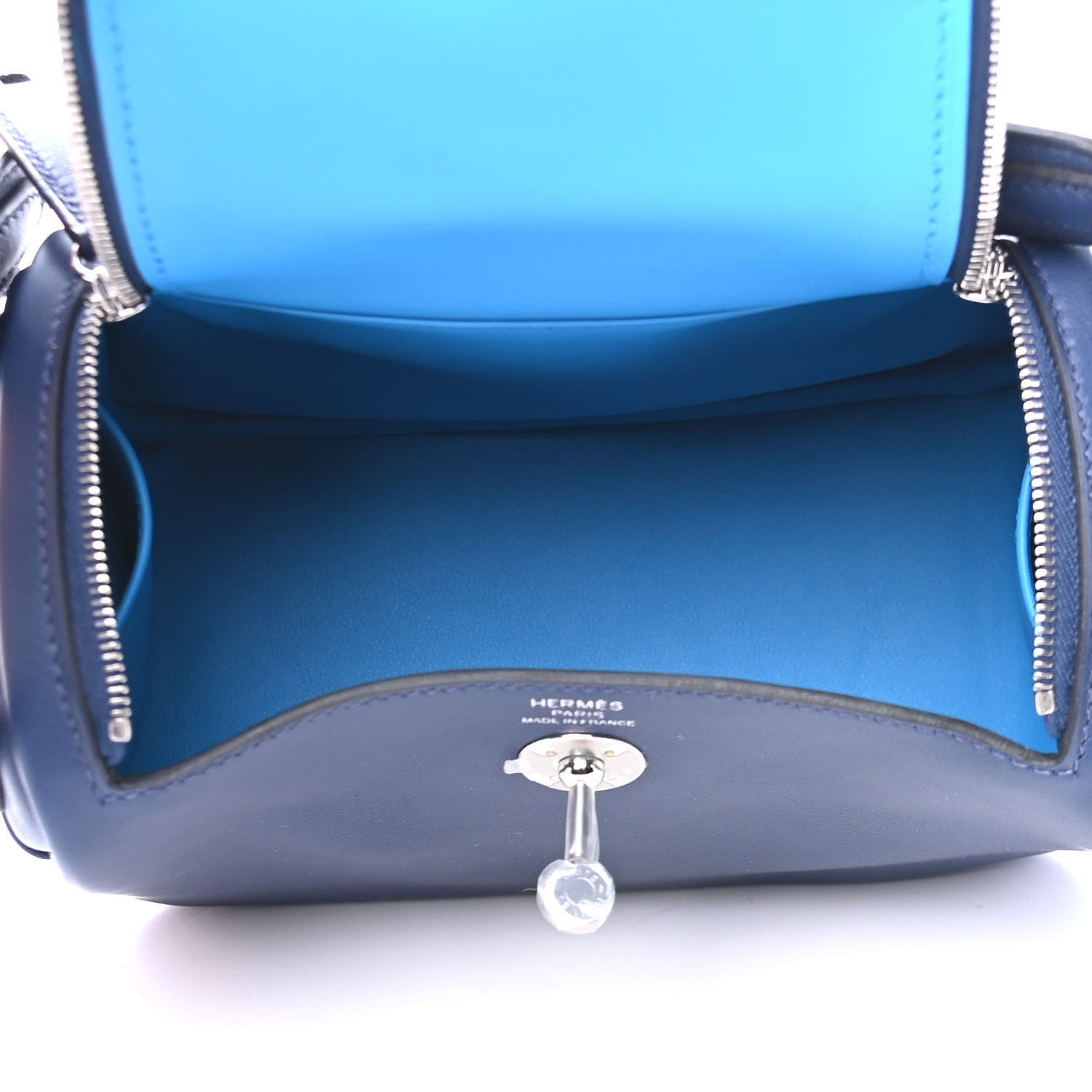 Hermes Swift Verso Mini Lindy 20 Bleu Navy Bleu Frida 5 of 9