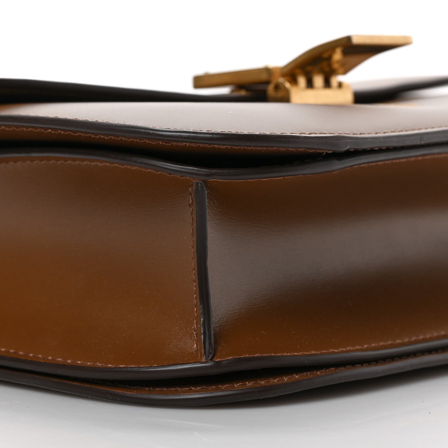 Liege Calfskin Medium Classic Box Flap Bag Camel